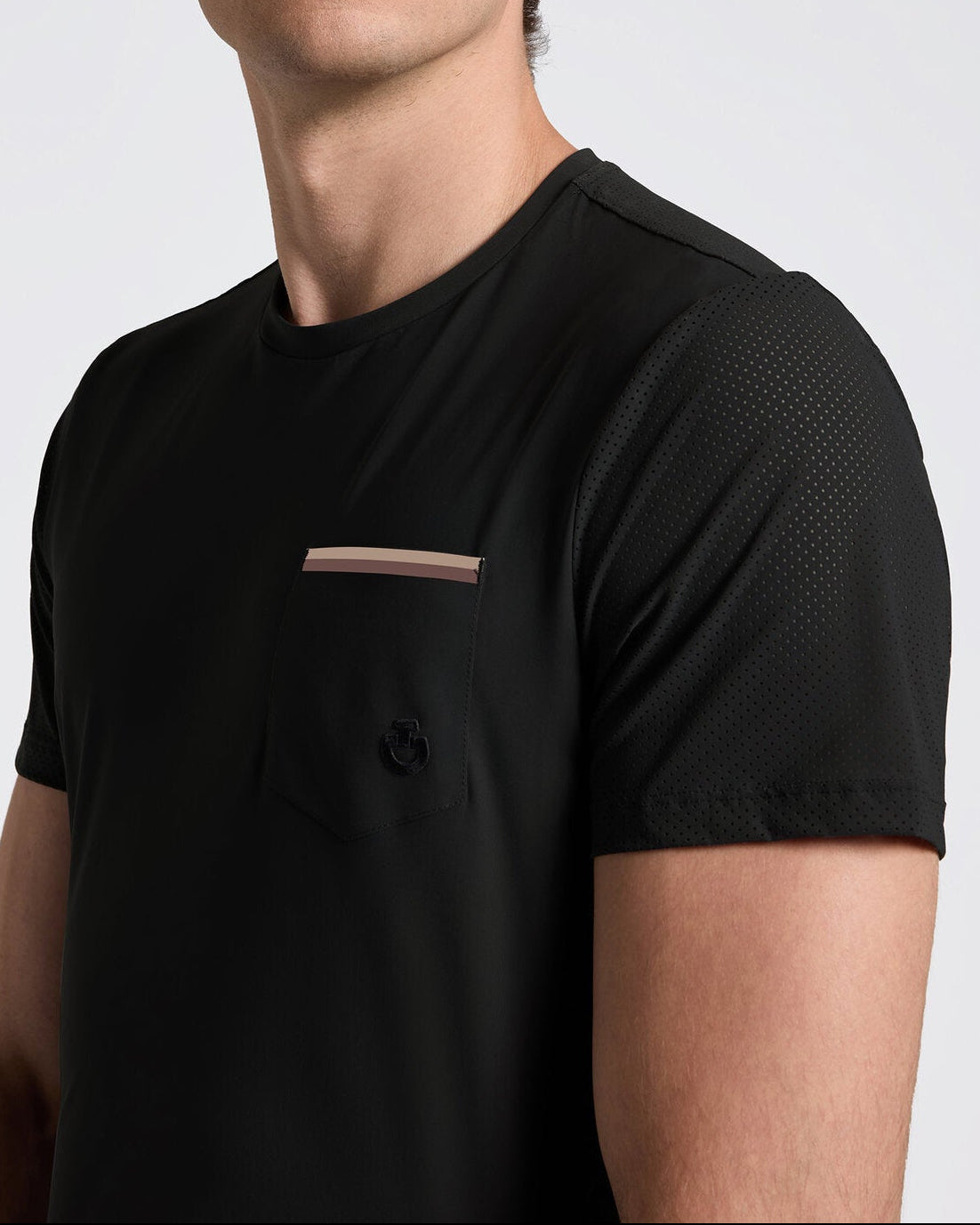 Cavalleria Toscana CT Mens Jersey T-Shirt With Pocket