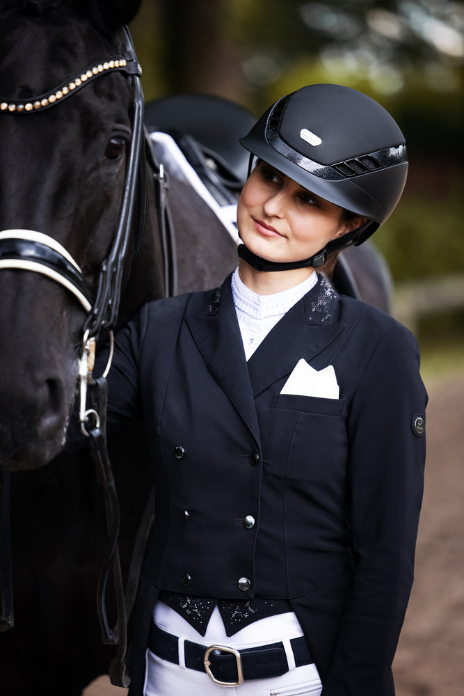 Abus x Pikeur AirLuxe Supreme Riding Helmet.