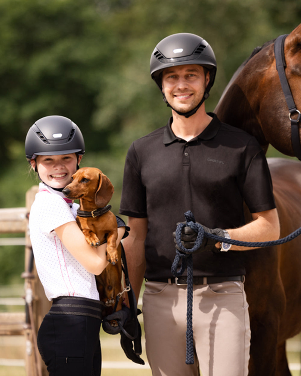 Abus x Pikeur AirDuo Riding Helmet.