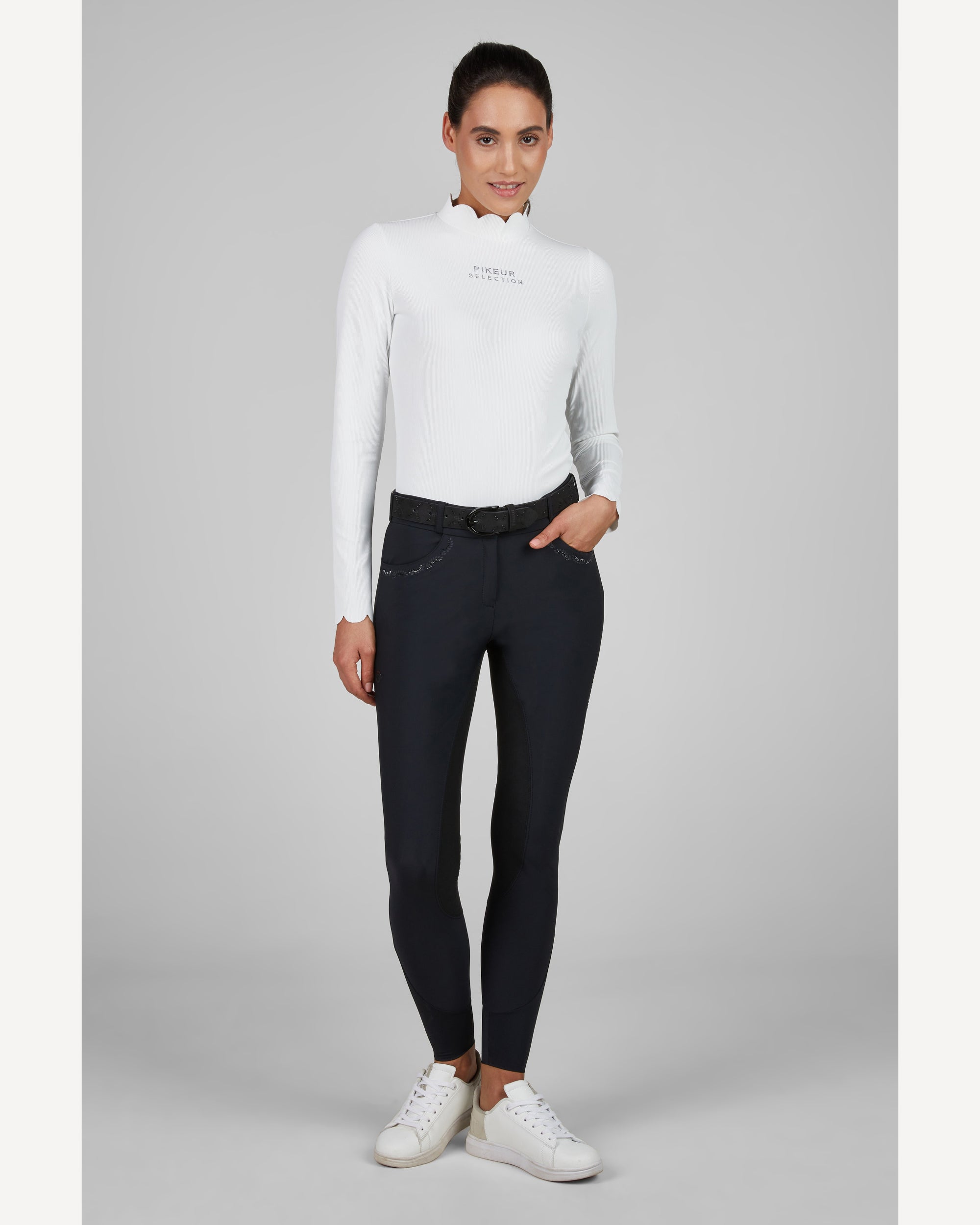 Pikeur Ceelina FFL Ladies Faux Suede Seat Breeches 4508