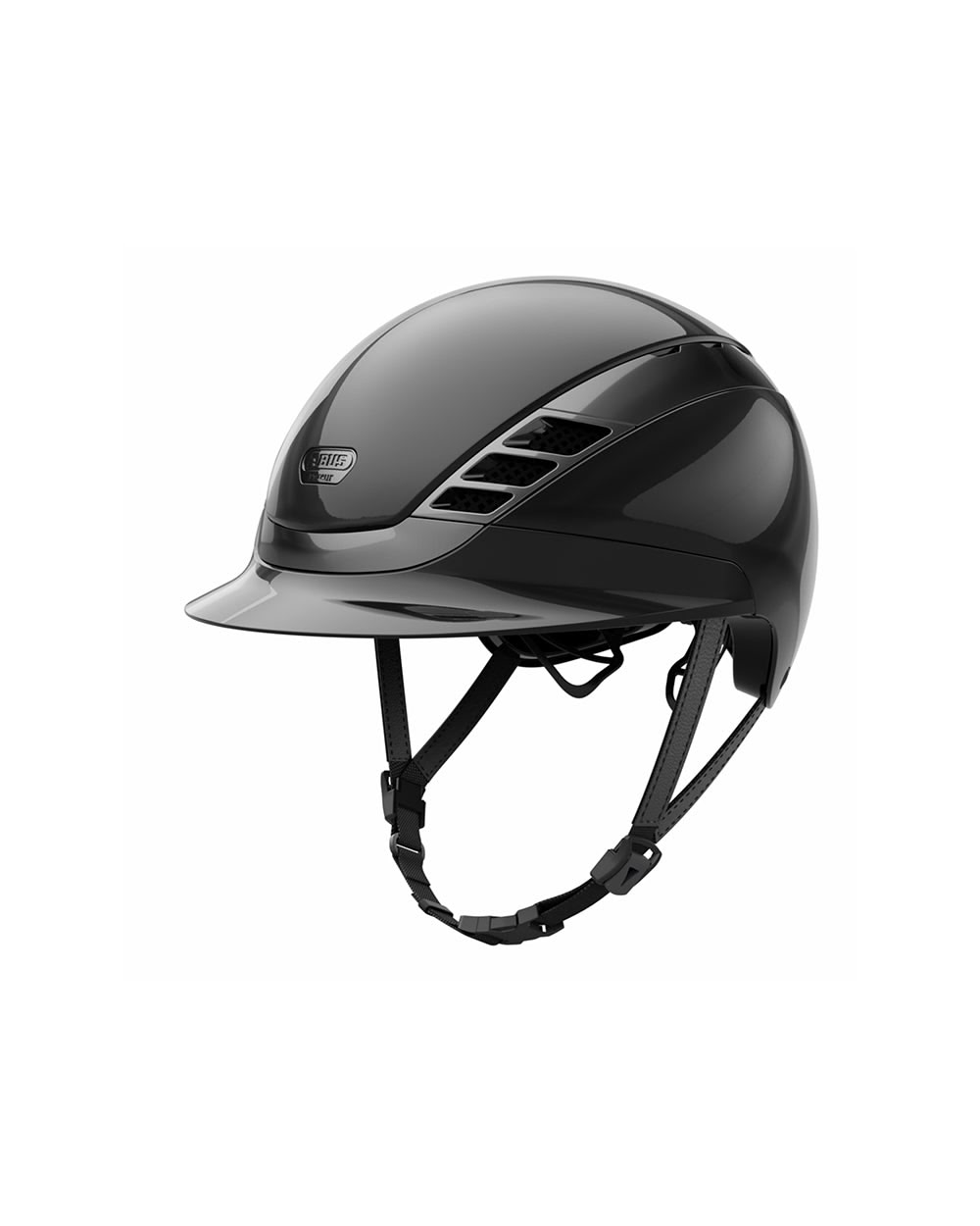 Abus x Pikeur AirLuxe Chrome Riding Helmet.