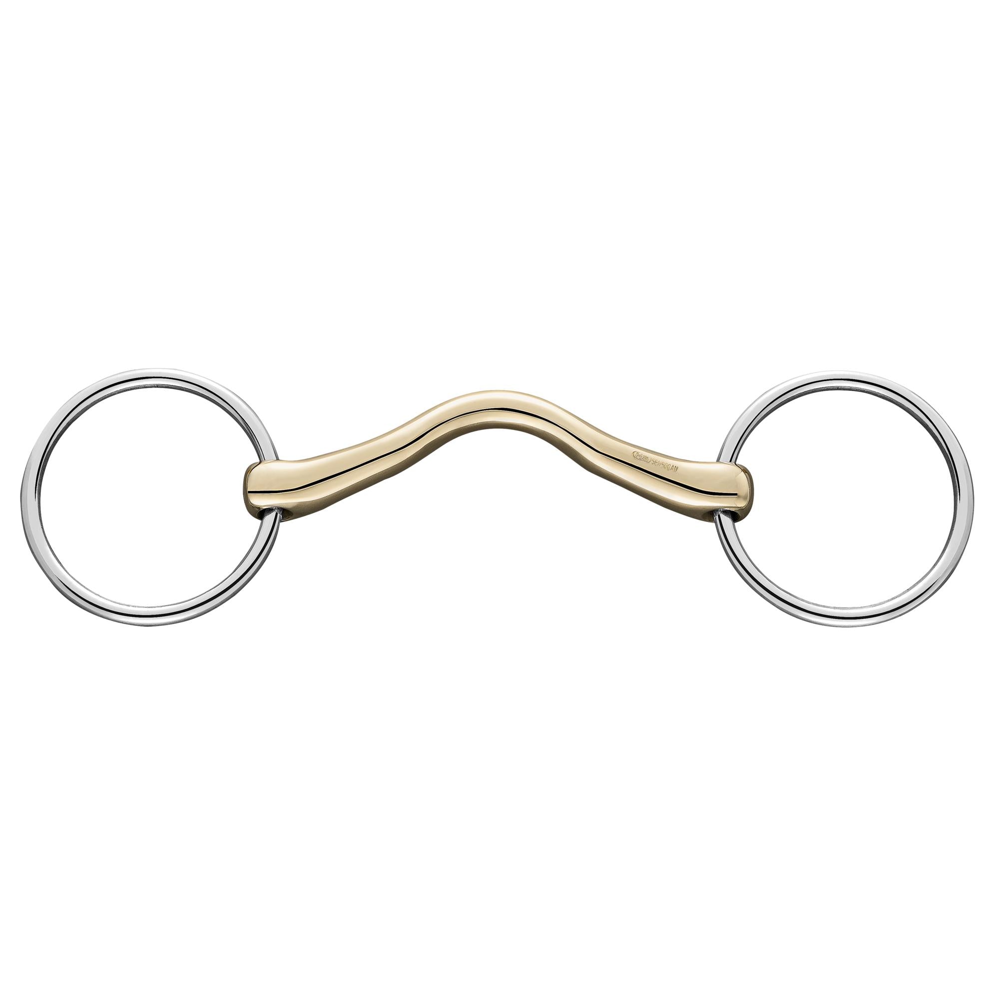 Sprenger CM Mullen Mouth Snaffle Horse Bit 40583-78 (16mm Thick, 70mm Ring).