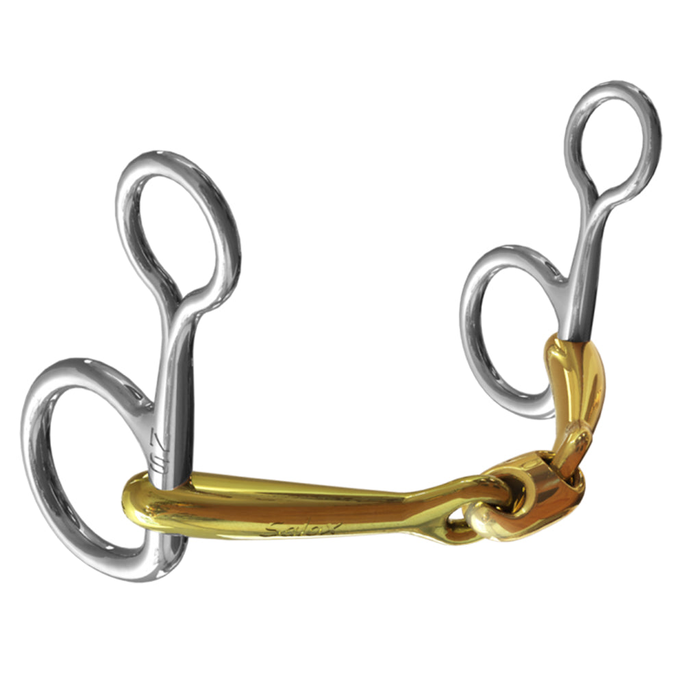 Neue Schule Pony Tranz Angled Lozenge Baucher Horse Bit (10mm) 8093-B.