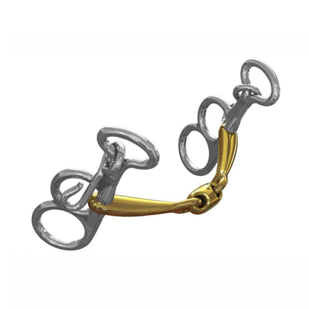 Neue Schule Pony Tranz Angled Lozenge Butterfly Pelham Horse Bit (10mm) 8093-BP.