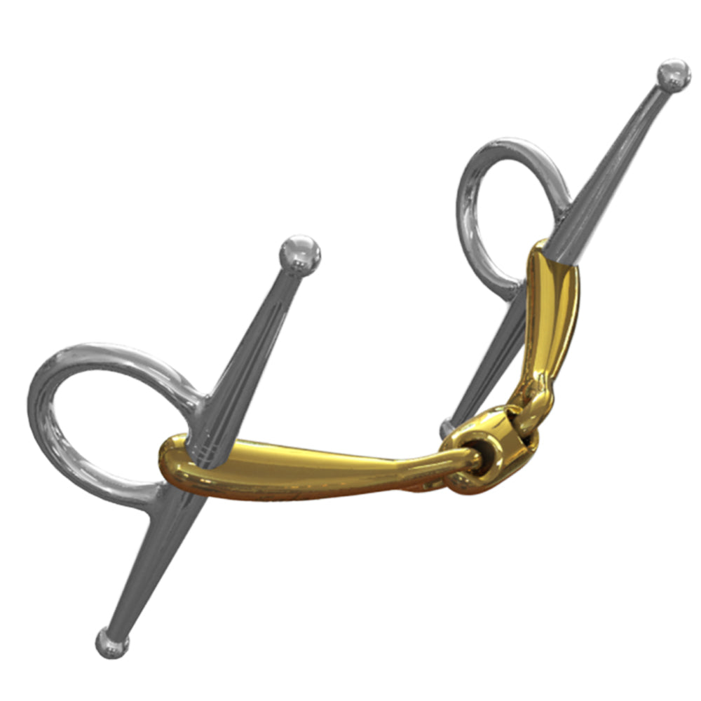 Neue Schule Pony Tranz Angled Lozenge Full Cheek Horse Bit (10mm) 8093-FC.