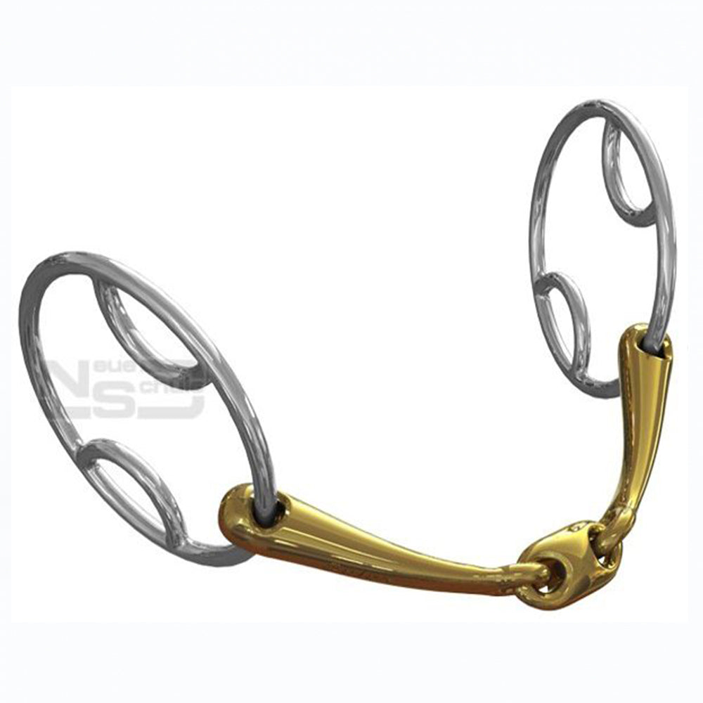 Neue Schule Tranz Angled Lozenge Beval Horse Bit (14mm/55mm Ring) 8022 BEV55.
