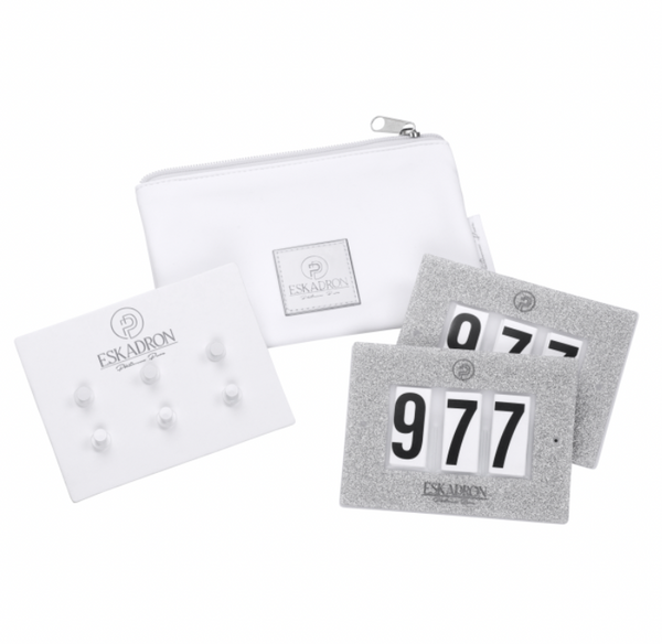 Eskadron Glitter 3-Numbers - Starting Number Set Platinum Pure 23