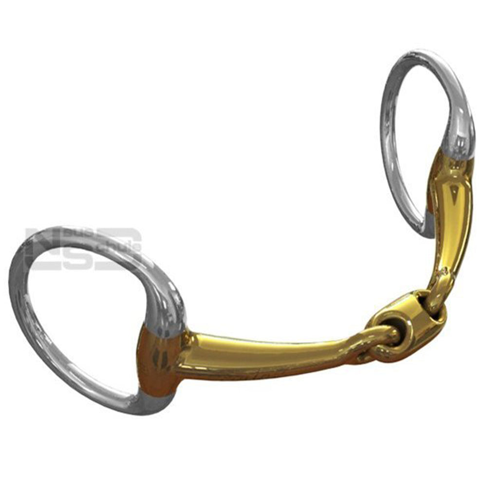 Neue Schule Tranz Angled Lozenge Eggbutt Horse Bit (14mm) 8022-E.