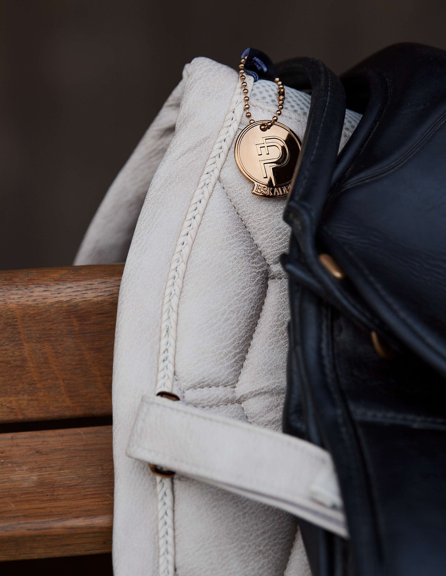 Eskadron Metallic Faux Leather Saddle Pad Platinum Summer 2023.