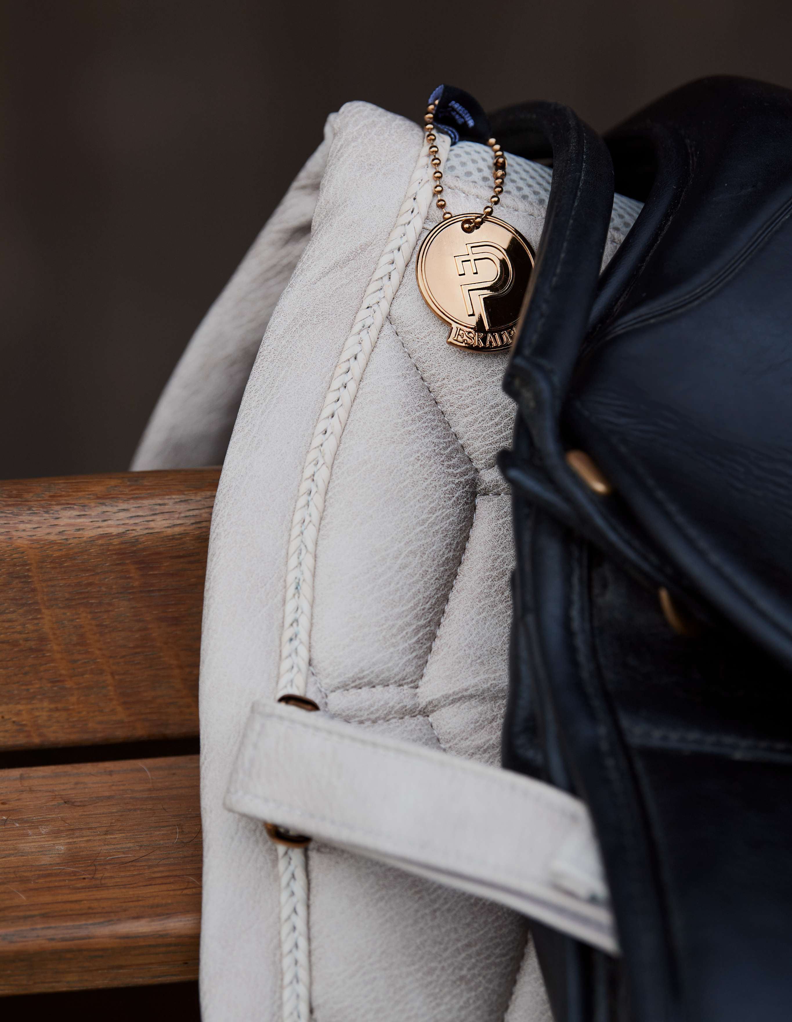 Eskadron Metallic Faux Leather Saddle Pad Platinum Summer 2023.