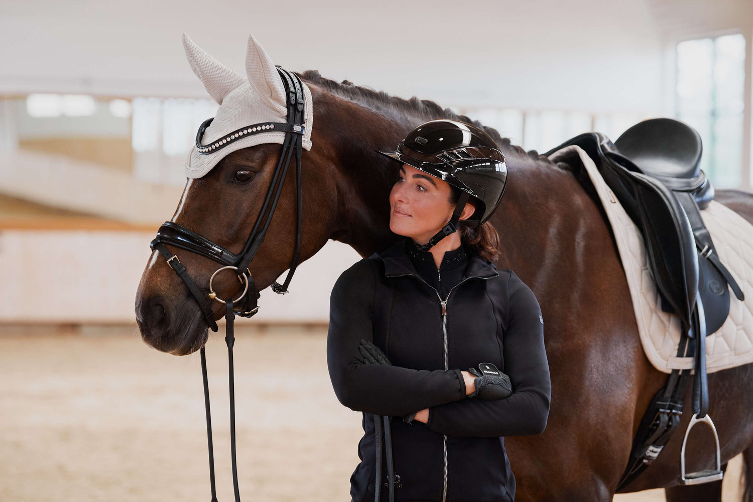 Eskadron Metallic Faux Leather Saddle Pad Platinum Summer 2023.