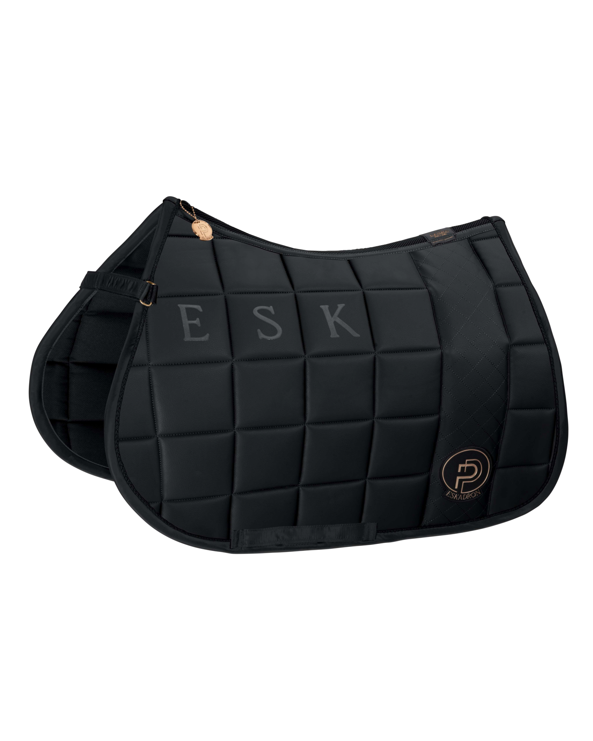 Eskadron Big Square Faux Leather Saddle Pad Platinum Summer 2023.