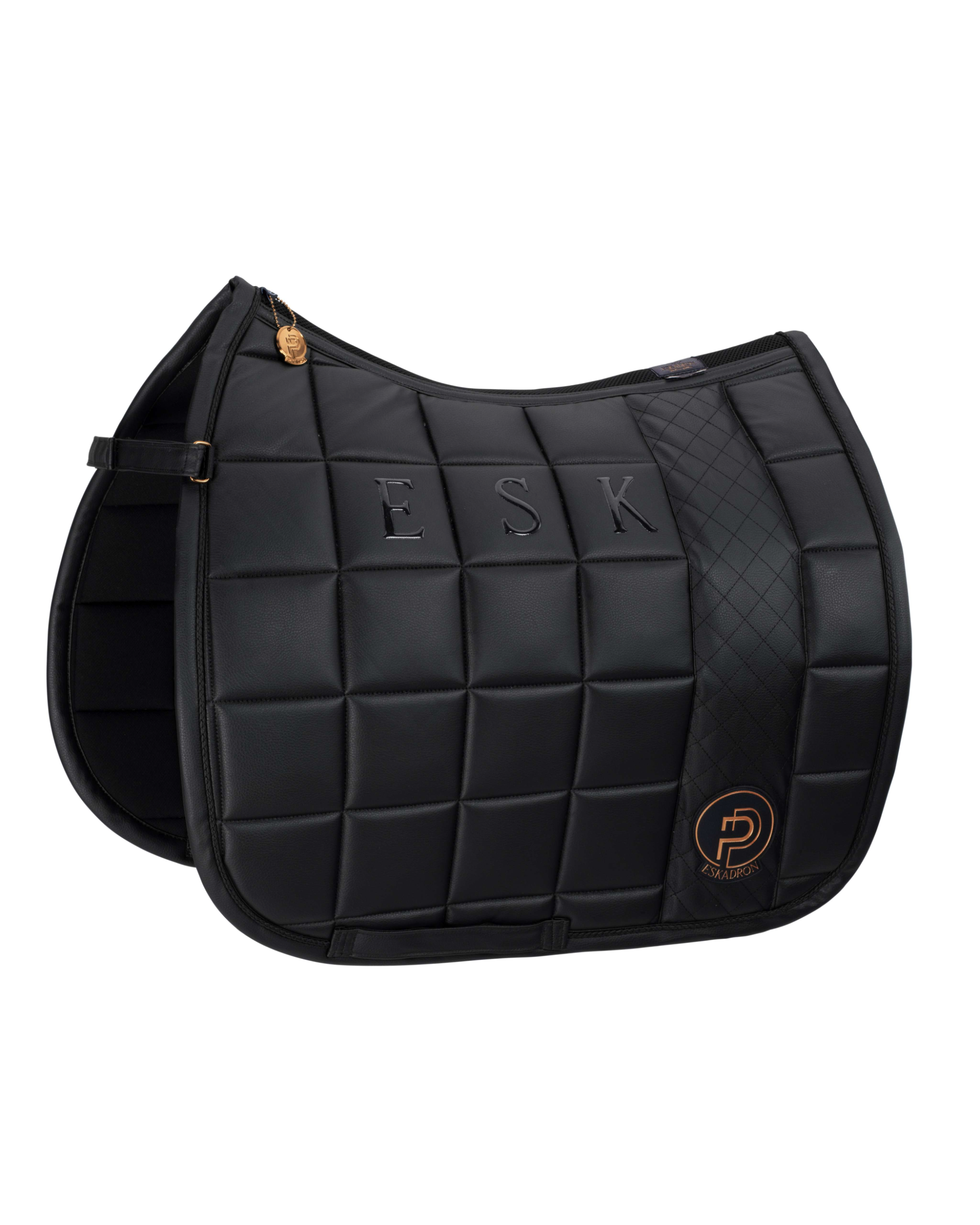 Eskadron Big Square Faux Leather Saddle Pad Platinum Summer 2023.