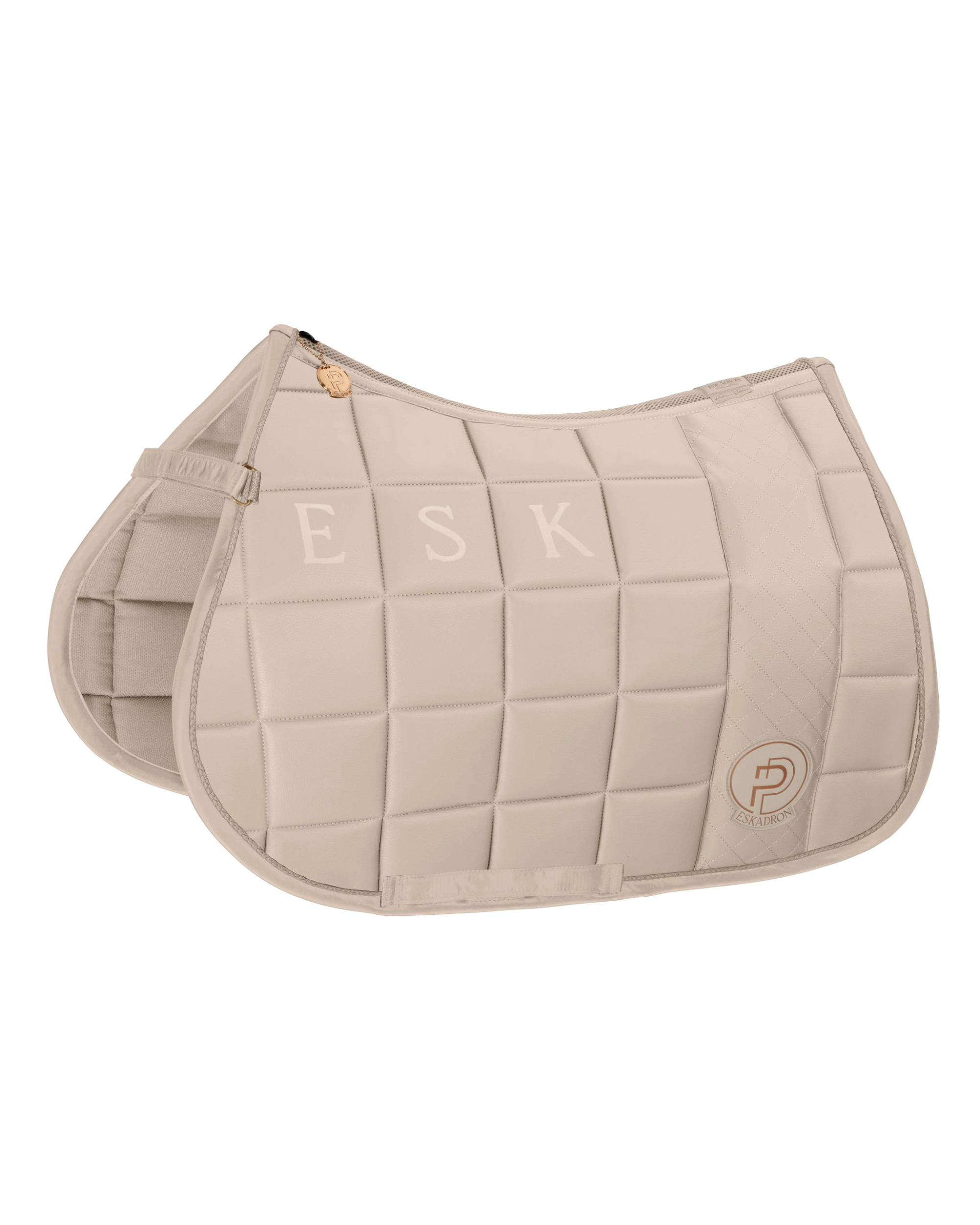 Eskadron Big Square Faux Leather Saddle Pad Platinum Summer 2023.