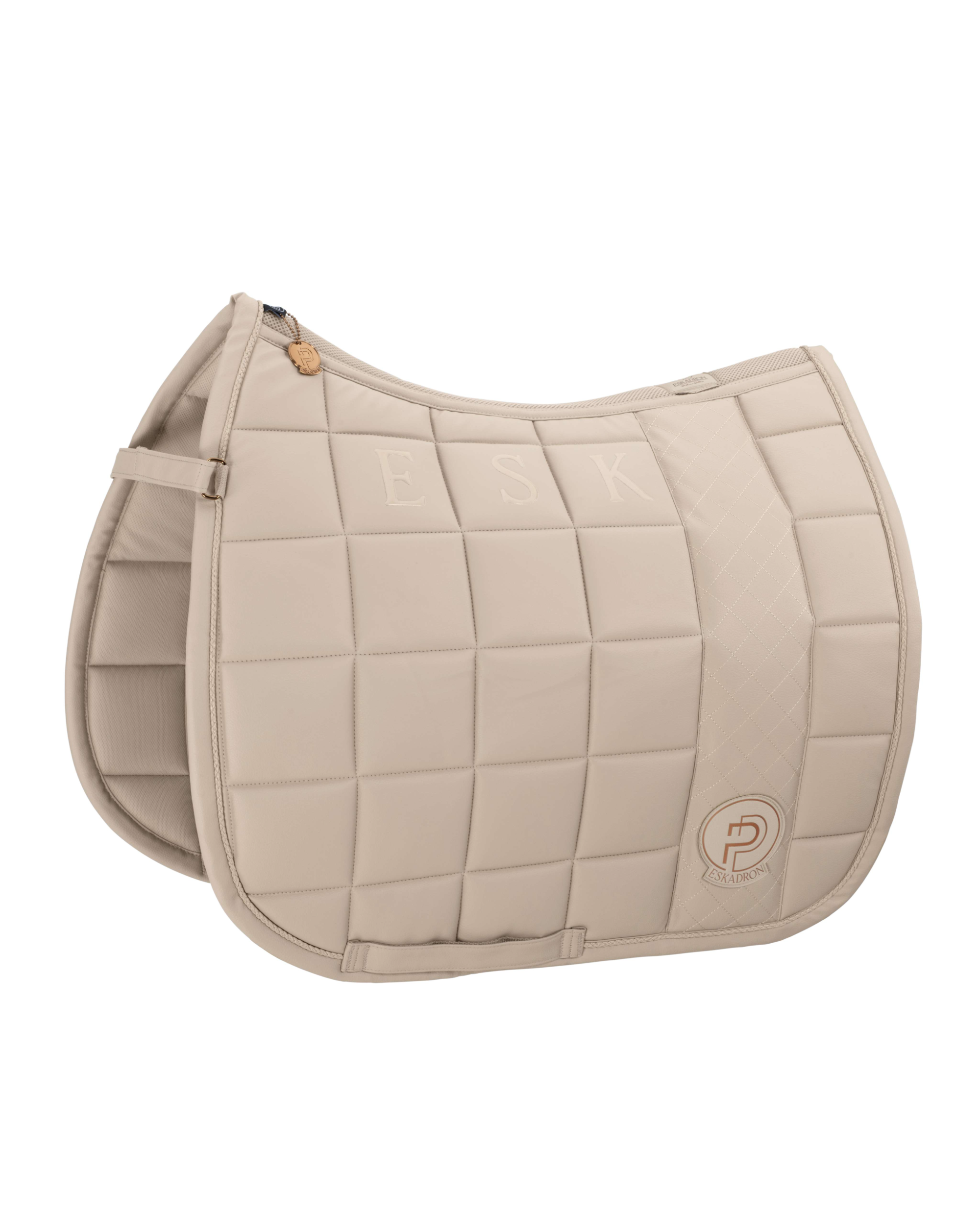 Eskadron Big Square Faux Leather Saddle Pad Platinum Summer 2023.