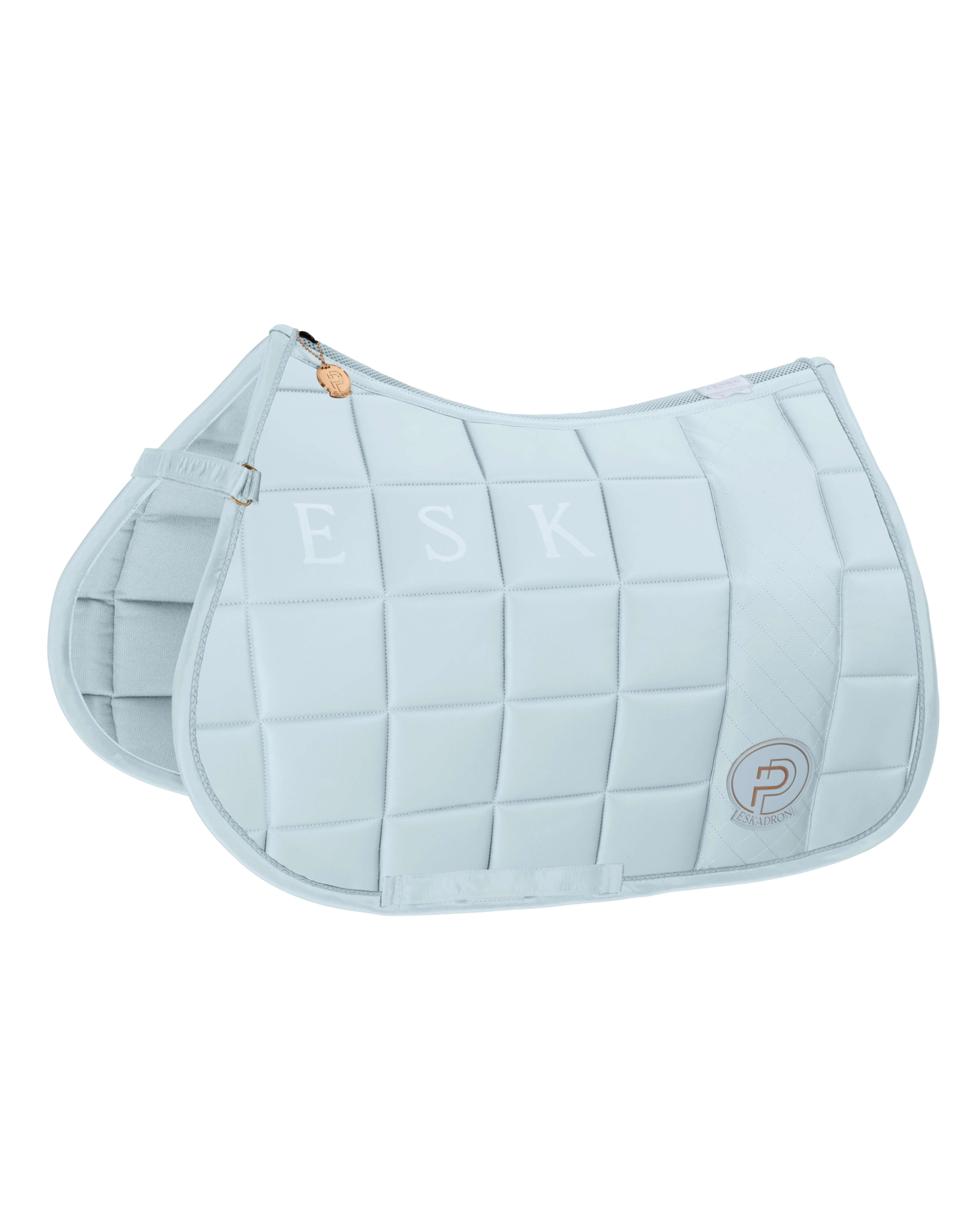 Eskadron Big Square Faux Leather Saddle Pad Platinum Summer 2023.
