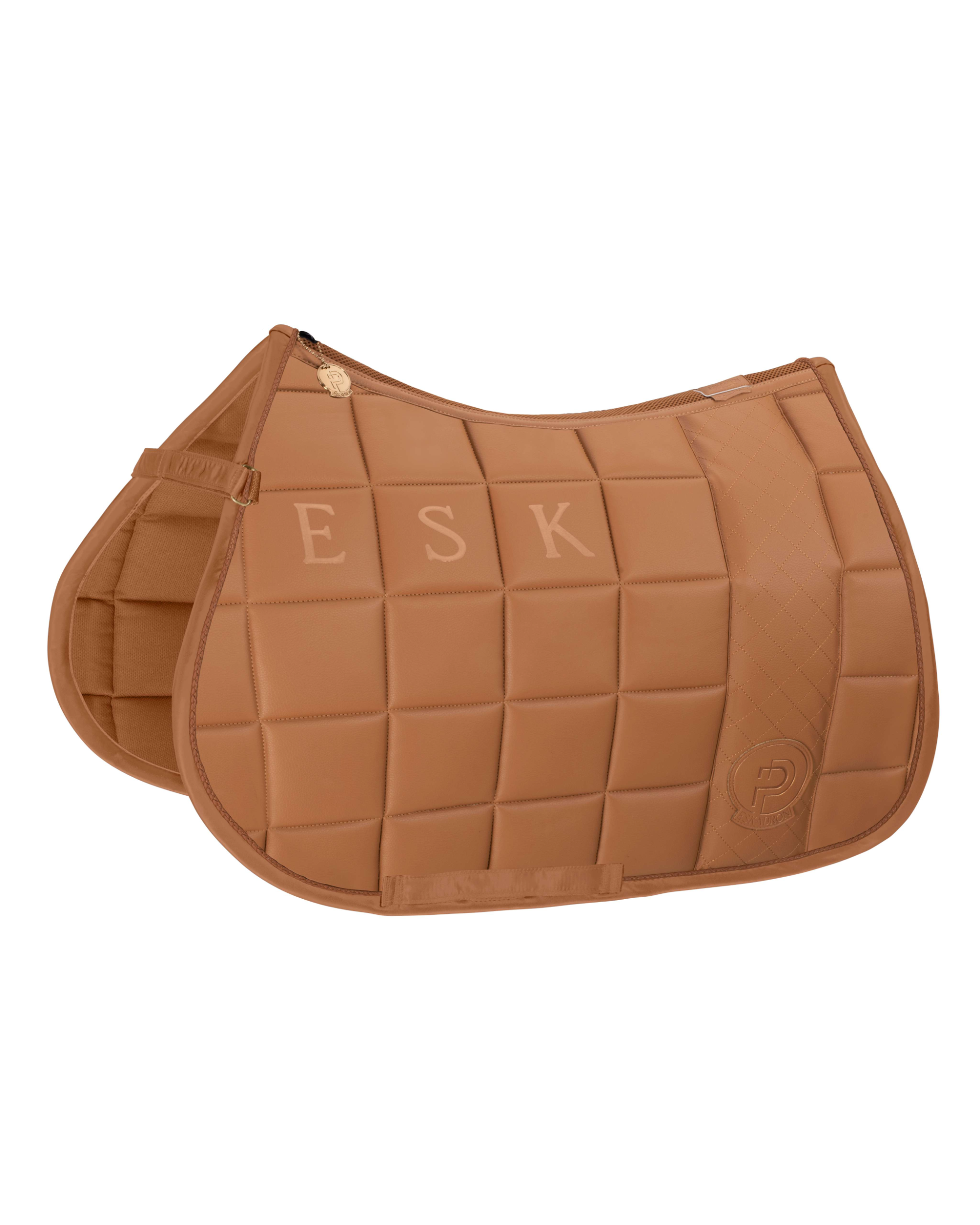 Eskadron Big Square Faux Leather Saddle Pad Platinum Summer 2023.