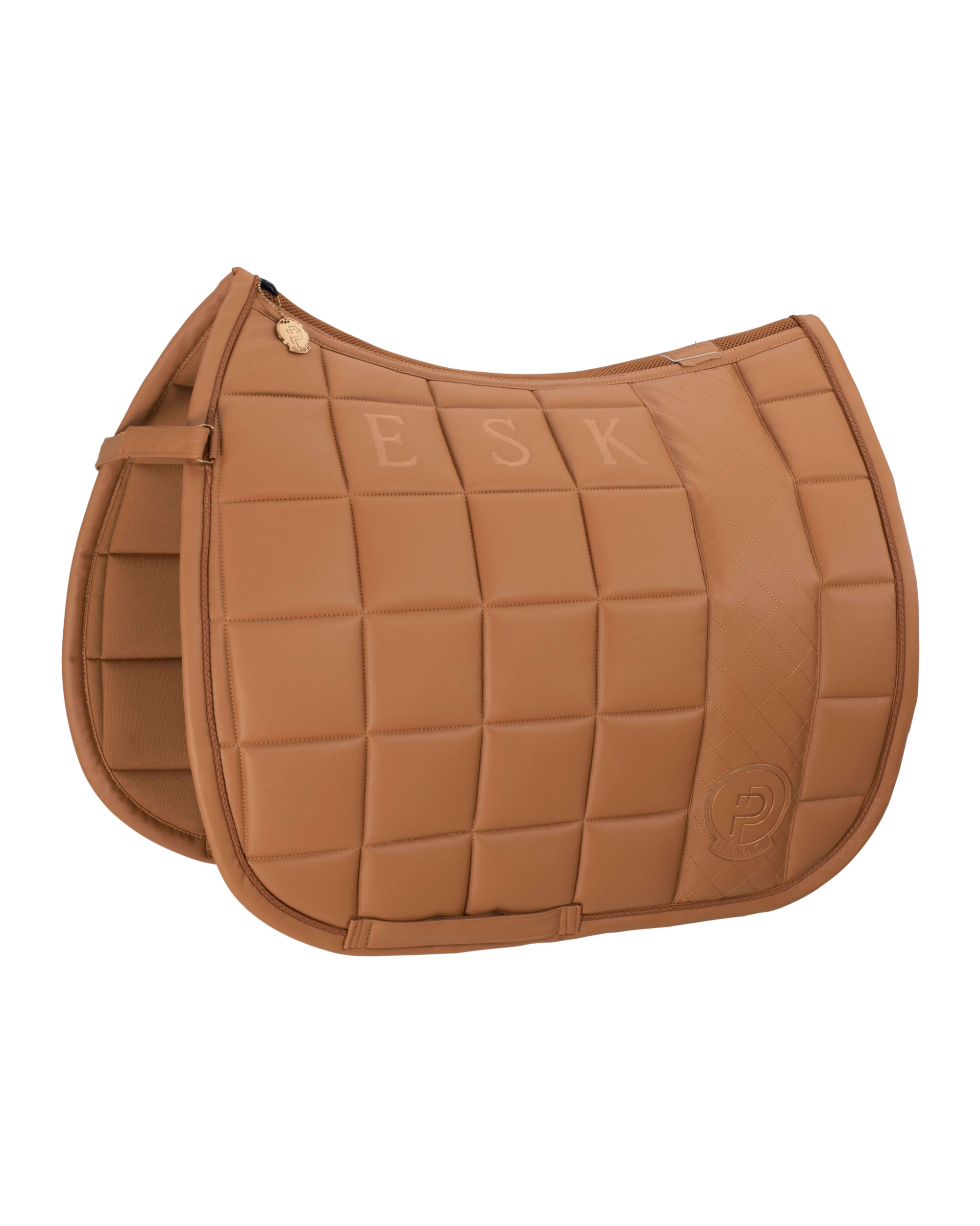 Eskadron Big Square Faux Leather Saddle Pad Platinum Summer 2023.