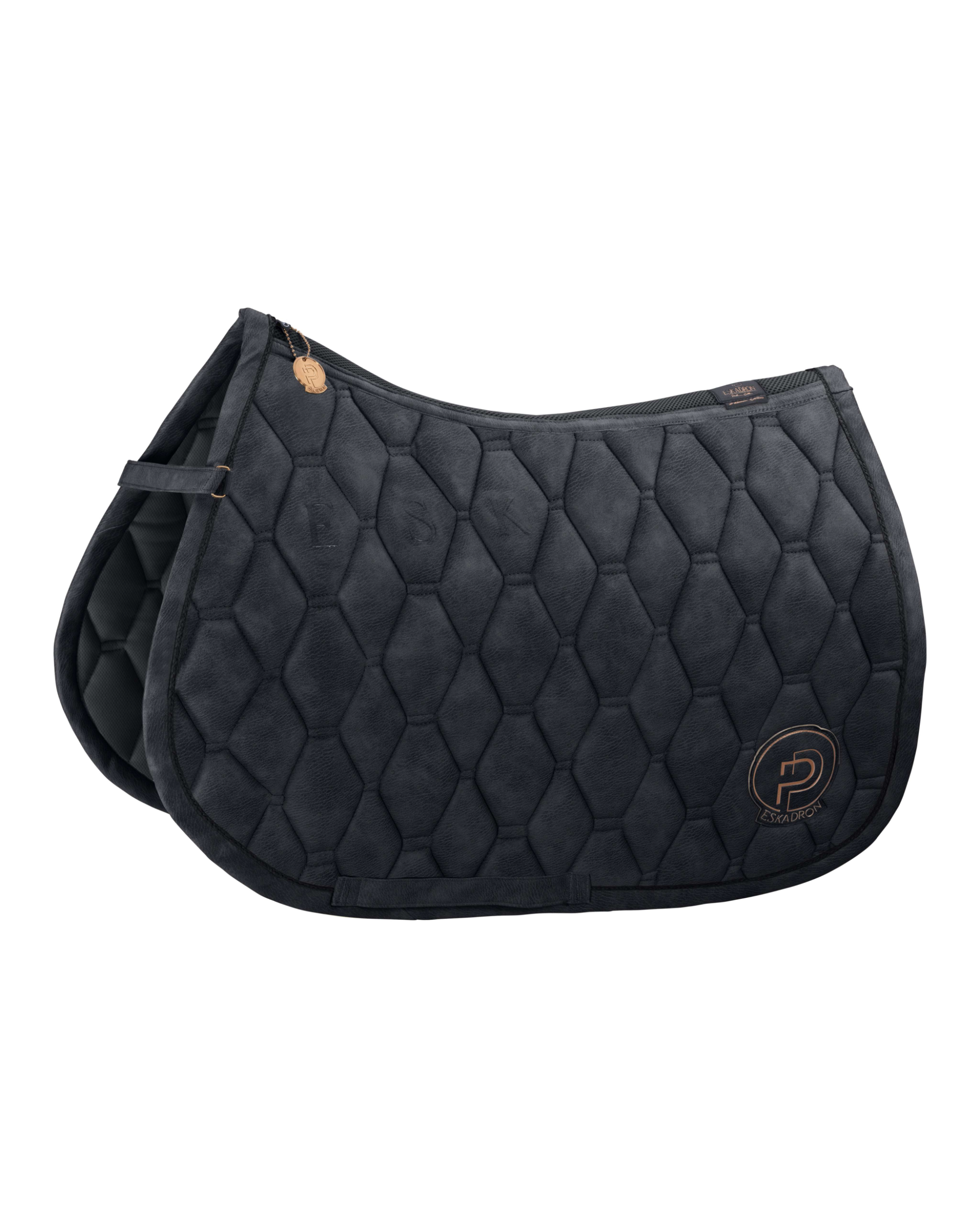 Eskadron Metallic Faux Leather Saddle Pad Platinum Summer 2023.