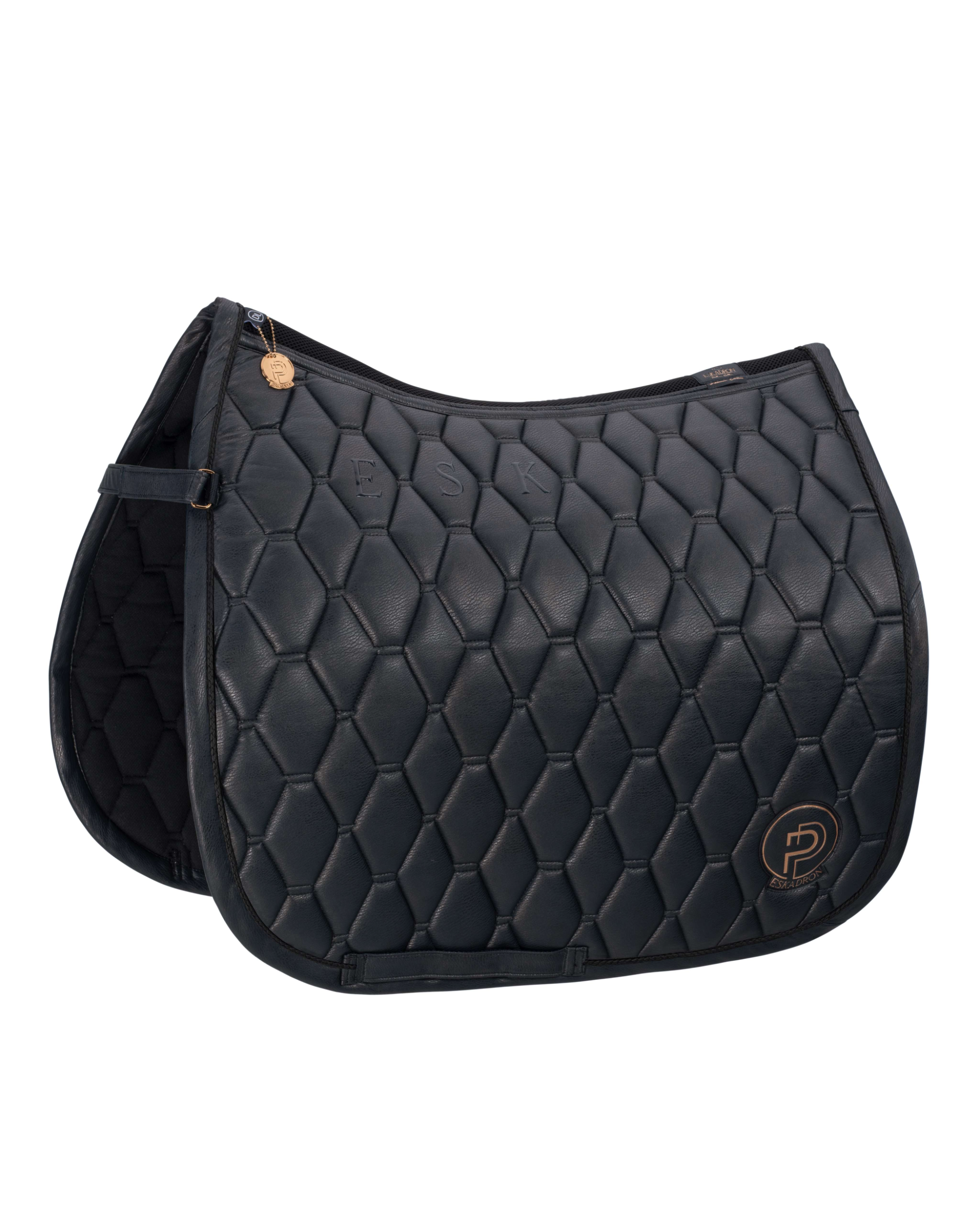 Eskadron Metallic Faux Leather Saddle Pad Platinum Summer 2023.