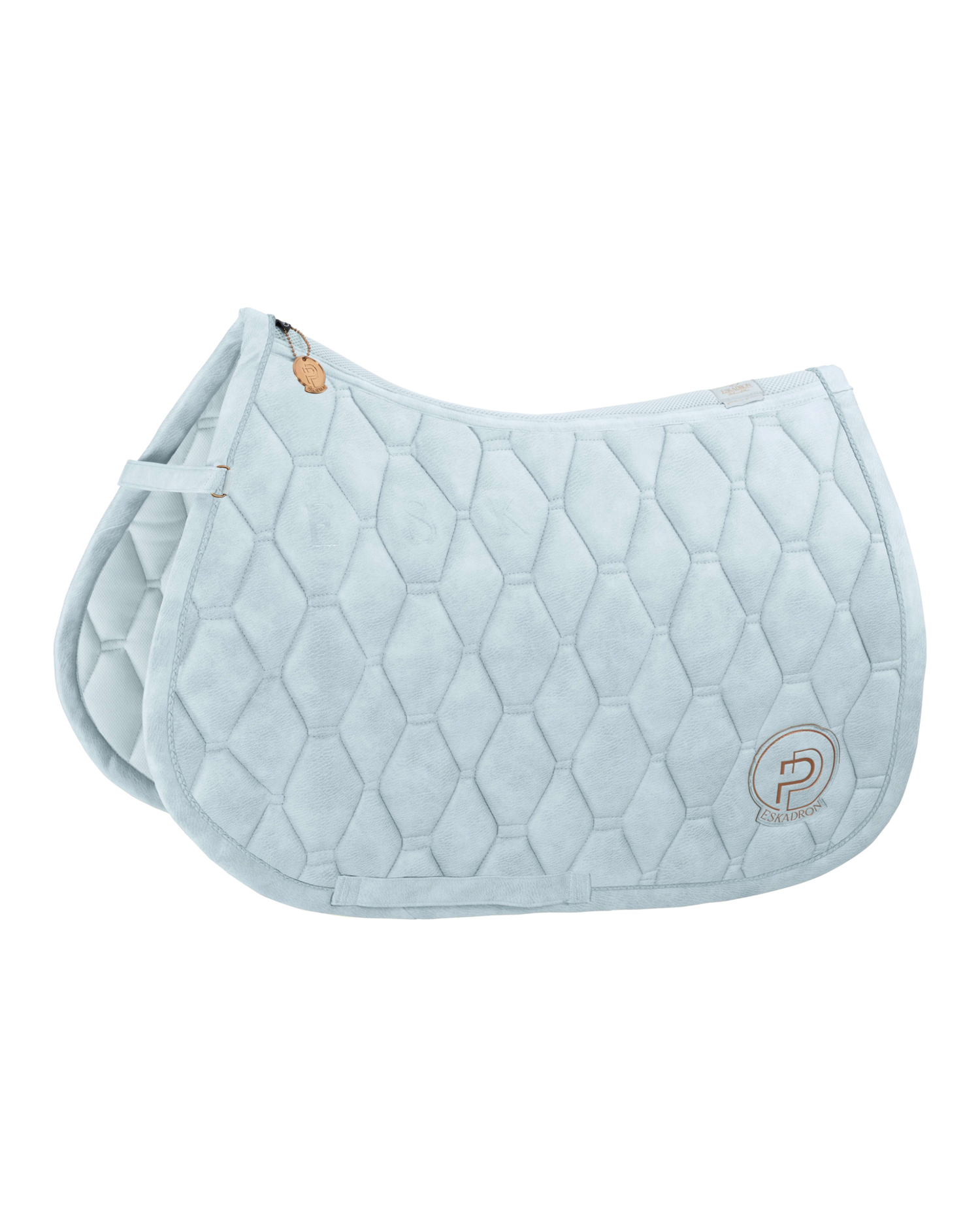 Eskadron Metallic Faux Leather Saddle Pad Platinum Summer 2023.