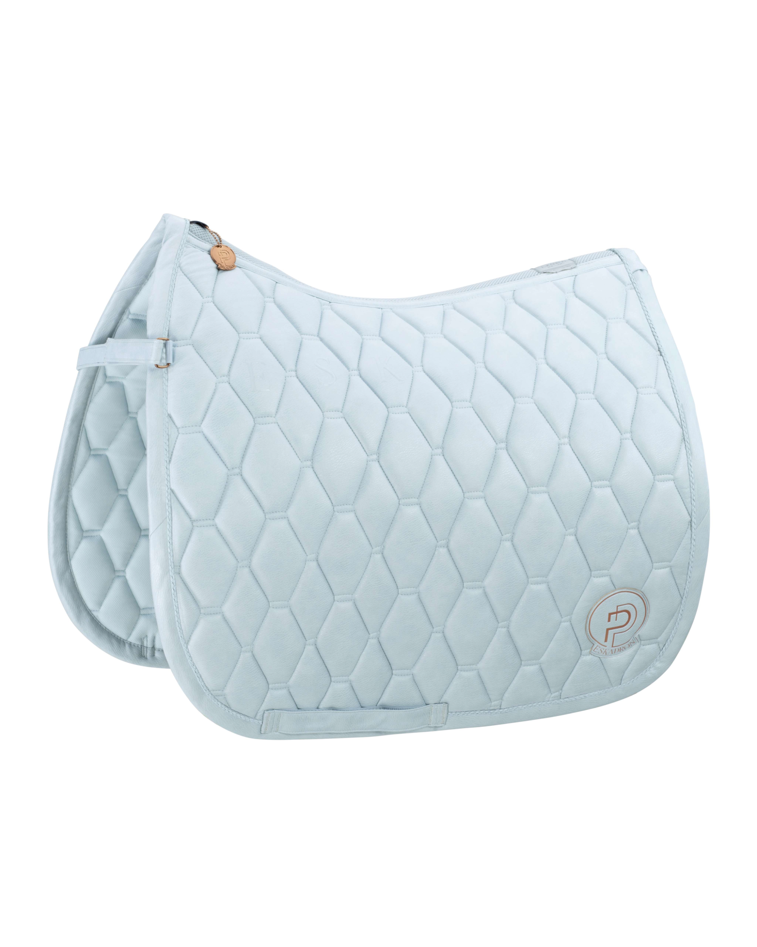 Eskadron Metallic Faux Leather Saddle Pad Platinum Summer 2023.