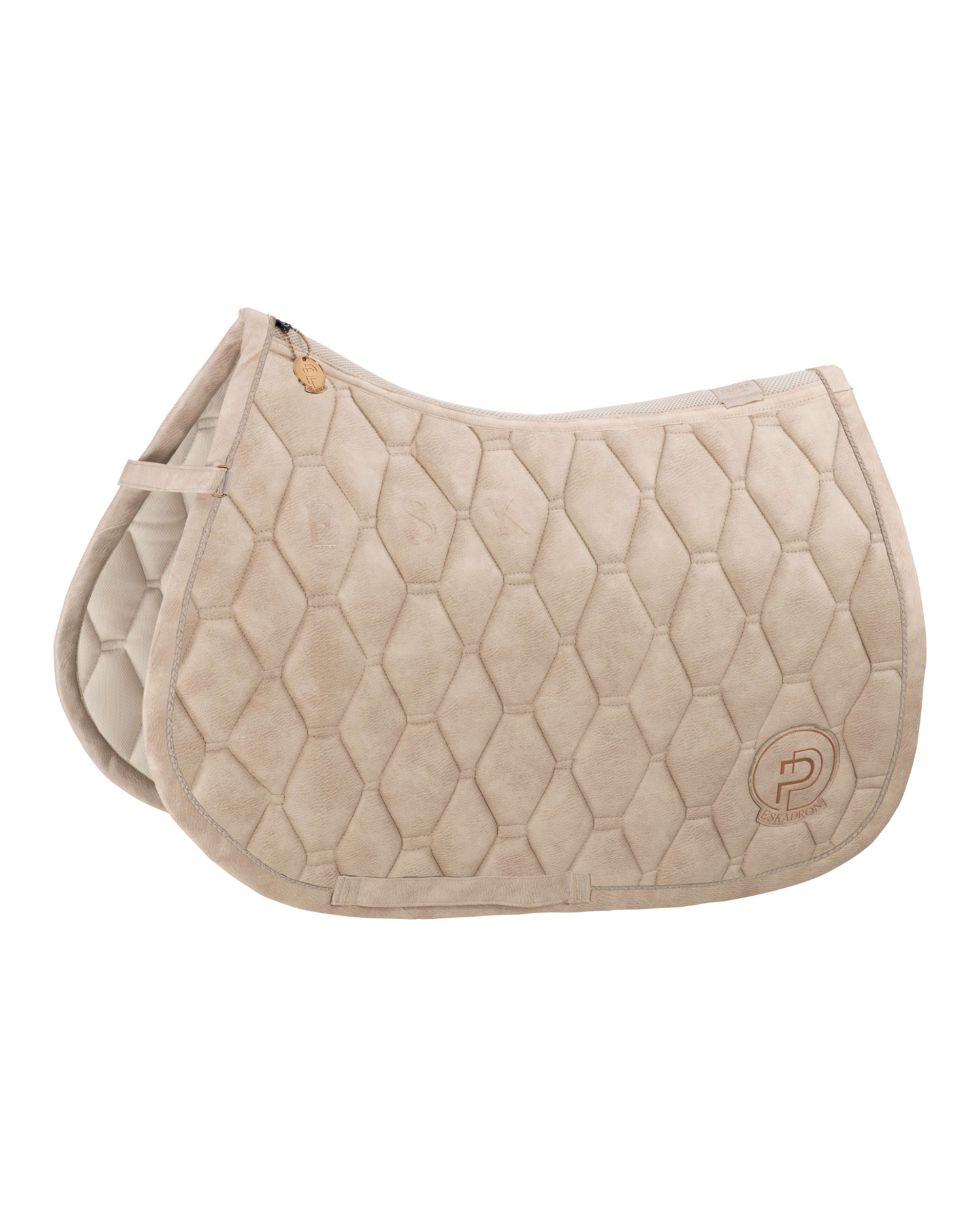 Eskadron Metallic Faux Leather Saddle Pad Platinum Summer 2023.
