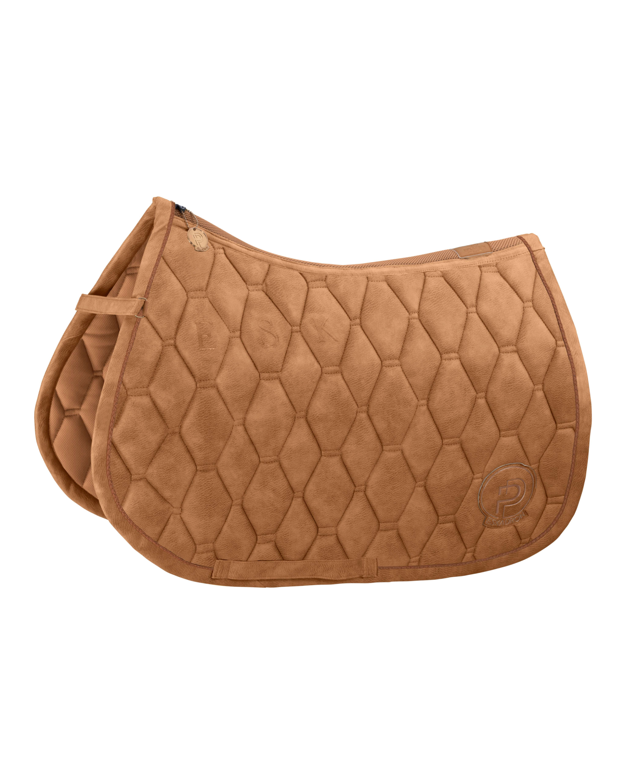Eskadron Metallic Faux Leather Saddle Pad Platinum Summer 2023.