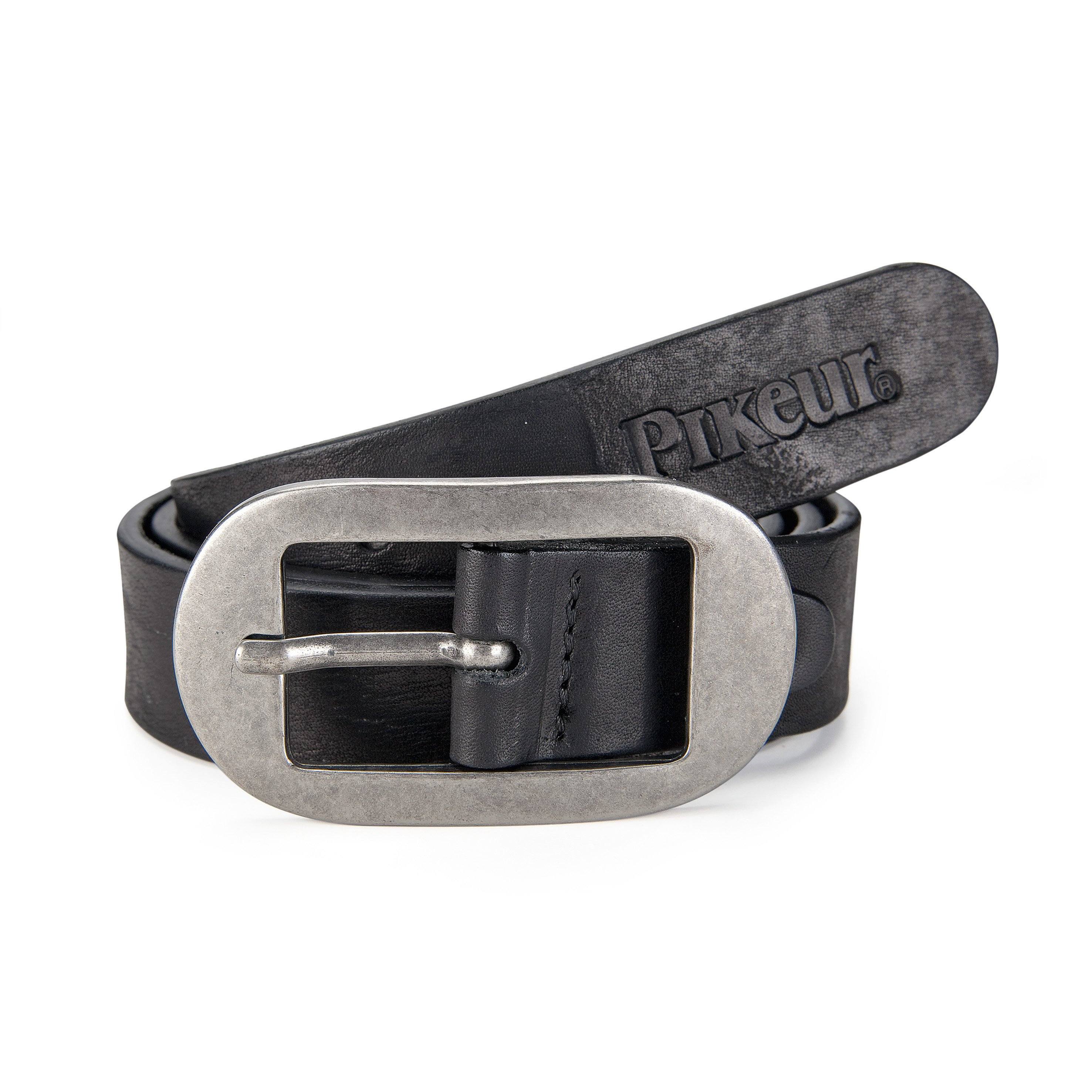 Pikeur Classic Leather Belt With Large Metal Buckle 1821.
