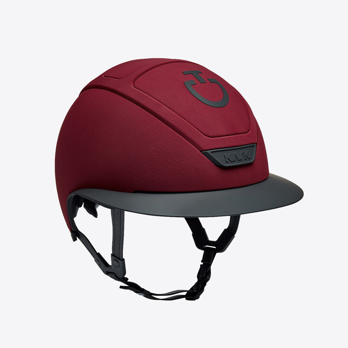 Cavalleria Toscana CT Wide Brim Riding Helmet with KASK branding, signature CT logo, wide sun-protective brim and adjustable chinstrap.
