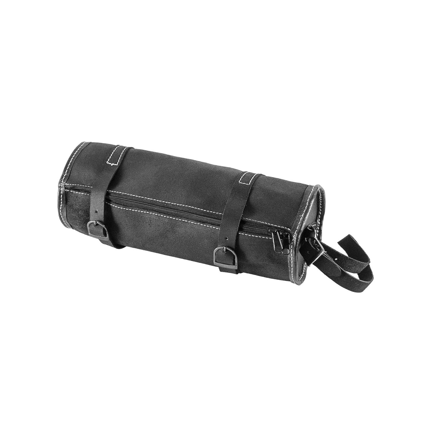 SUEDE LEATHER REAR TUBE SADDLEBAG.