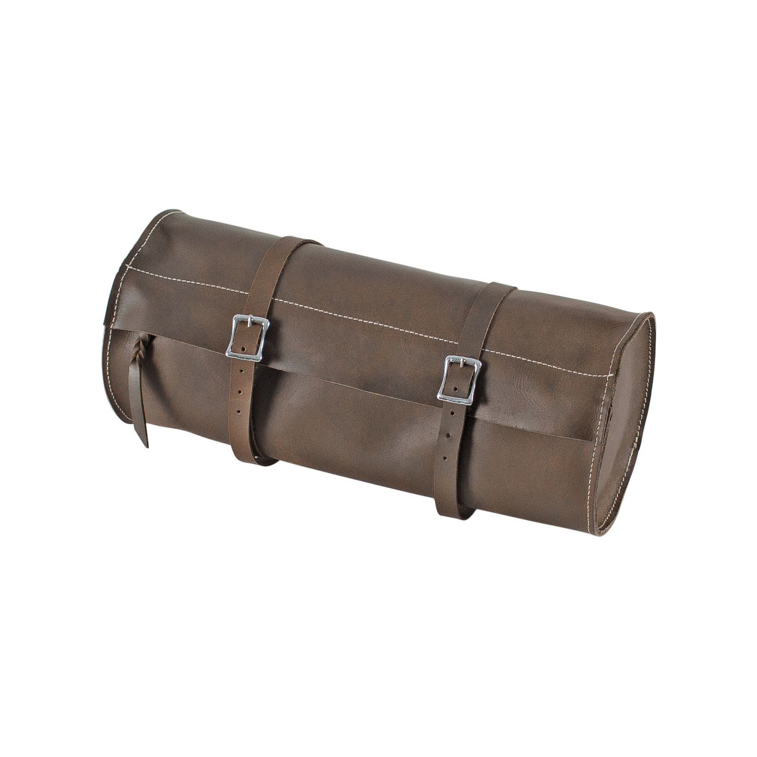 LEATHER REAR TUBE SADDLEBAG.
