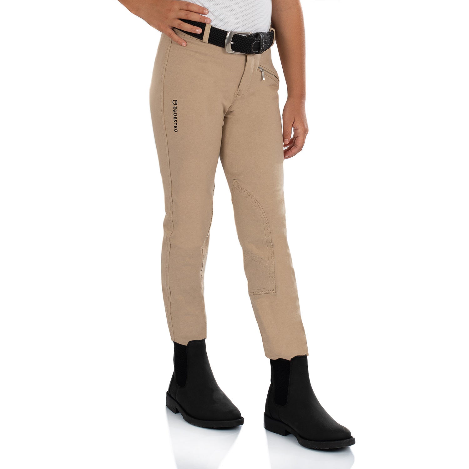 LEILANI MODEL JUNIOR JODHPUR BREECHES IN STRETCH MATERIAL.