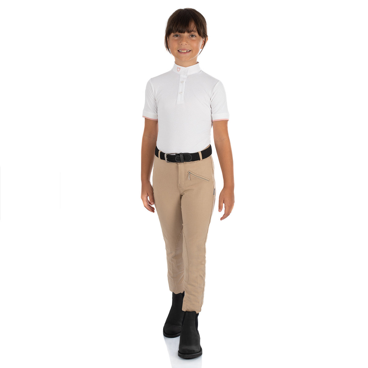 Equestro Junior Leilani Jodphur Breeches In Stretch Material