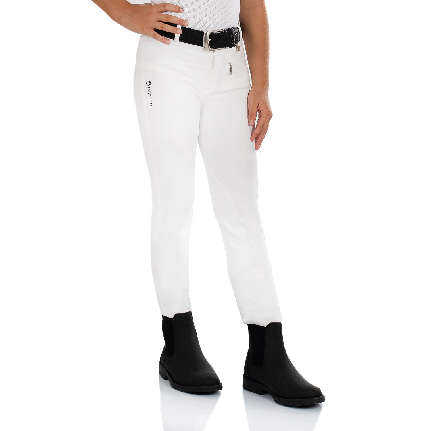 LEILANI MODEL JUNIOR JODHPUR BREECHES IN STRETCH MATERIAL.