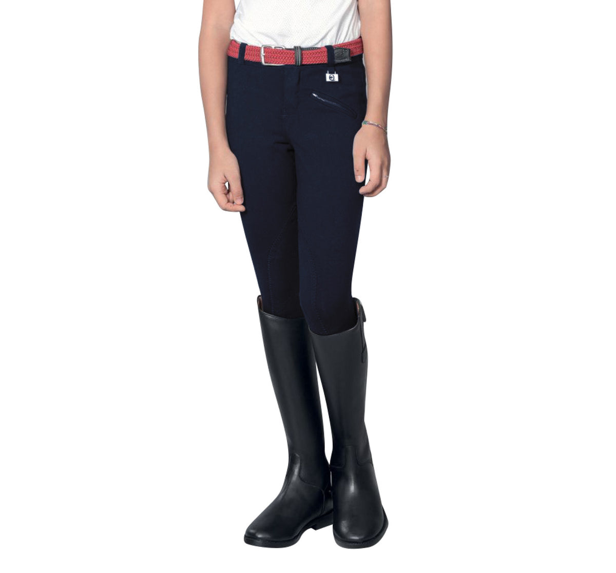 Equestro Junior Kasumi Breeches In Stretch Material