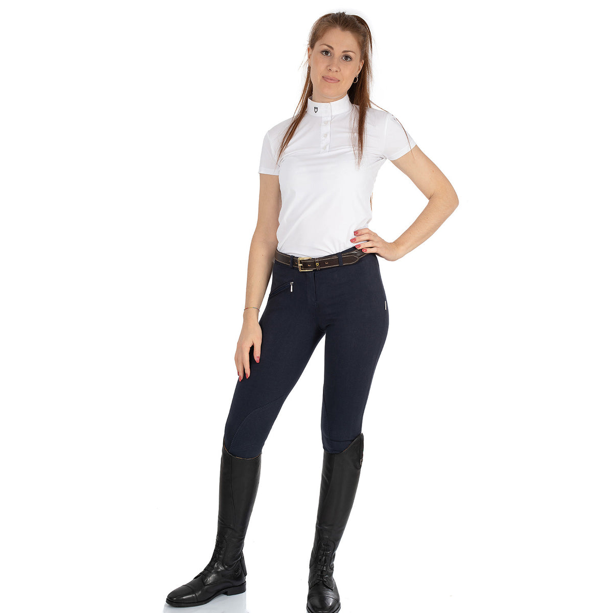 Equestro Ladies Selene Breeches In Stretch Cotton