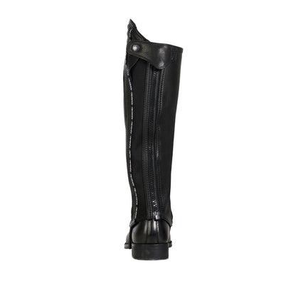 Unisex leather gaiters with contrasting profile