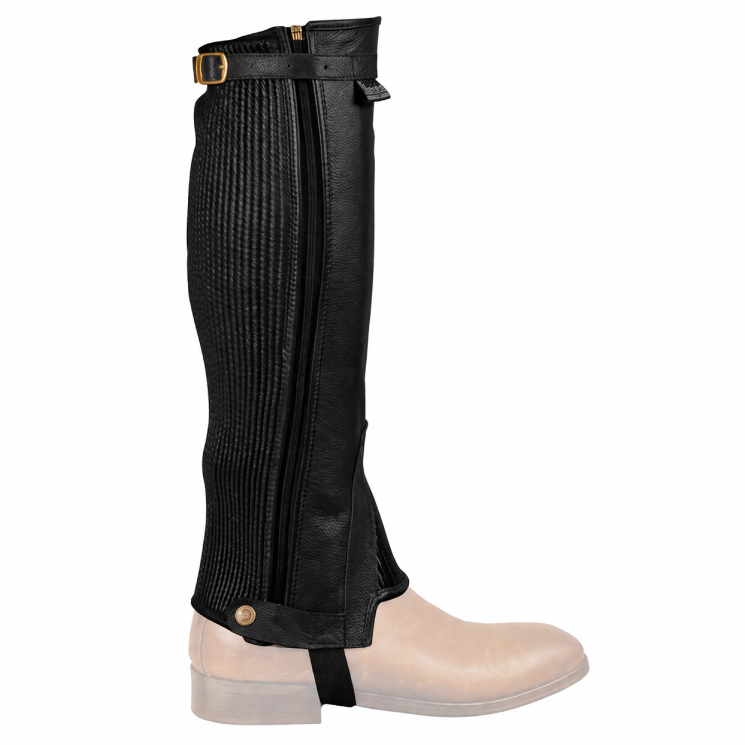 SOFT LEATHER SHAPED MINI-CHAPS.