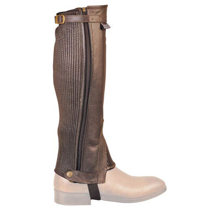 SOFT LEATHER SHAPED MINI-CHAPS.