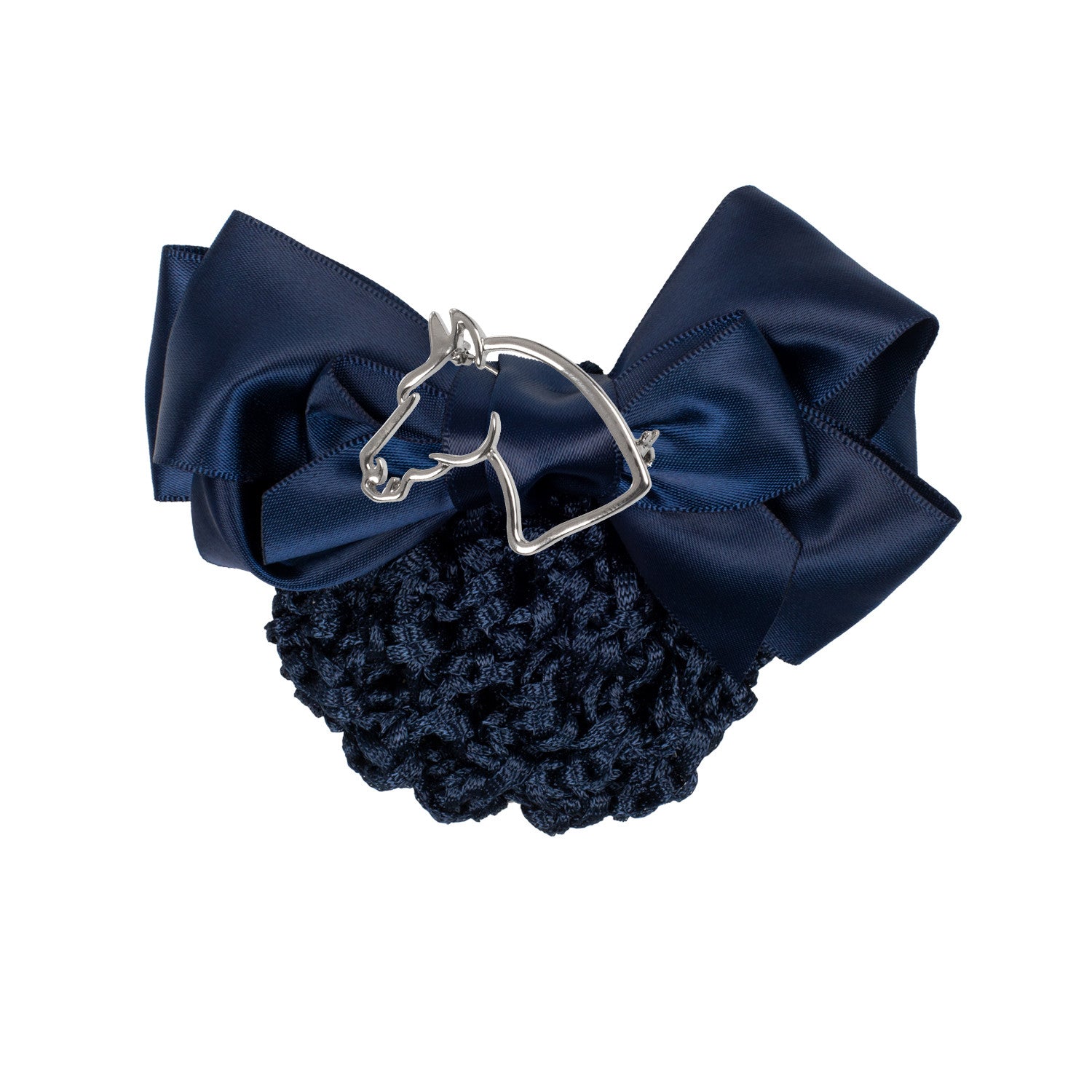 HAIRNET HORSE HEAD WITH BROOCHE.