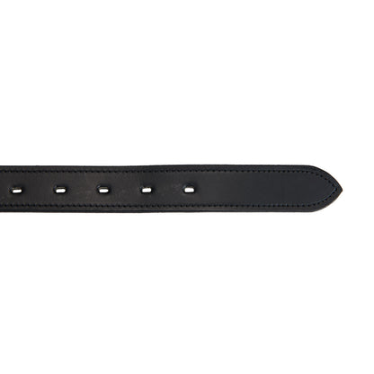 Leather belt with snaffle bits
