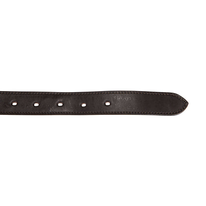 Leather belt with snaffle bits