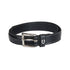 Leather belt with handcrafted embroidery.