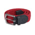 Elasticized belt crossed pattern.