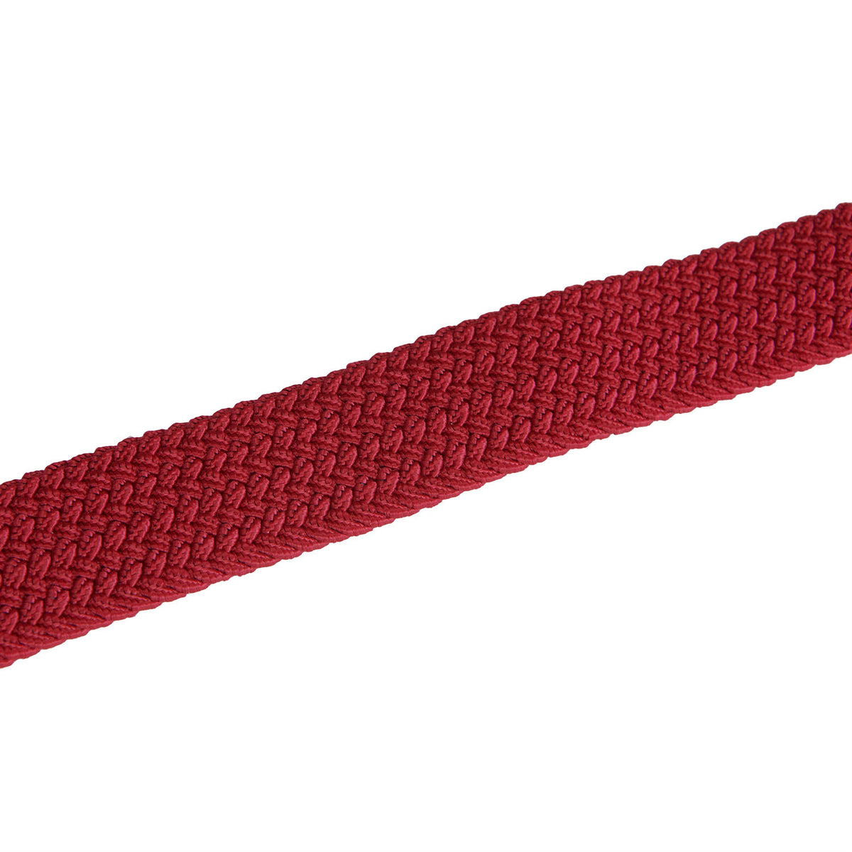 Elasticized belt crossed pattern