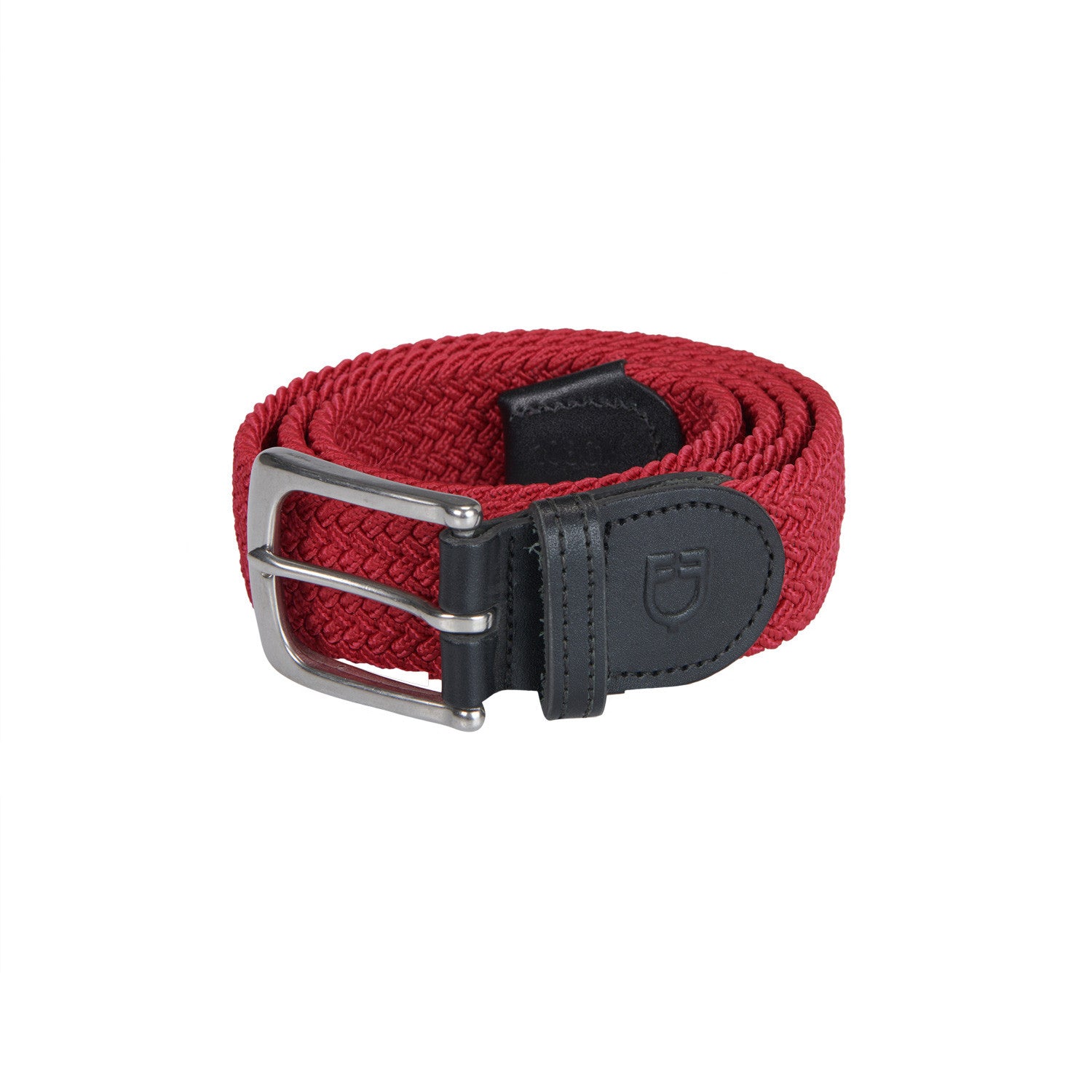 Elasticized kids belt crossed pattern.