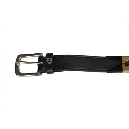 Leather belt with southwest patterm