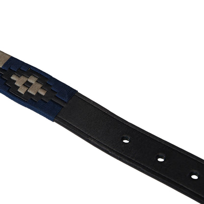 Leather belt with southwest patterm