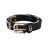 English belt with contrasting embroidery.